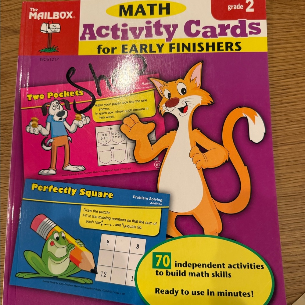 Children Resource Book: Math Activity Cards for Early Finishers